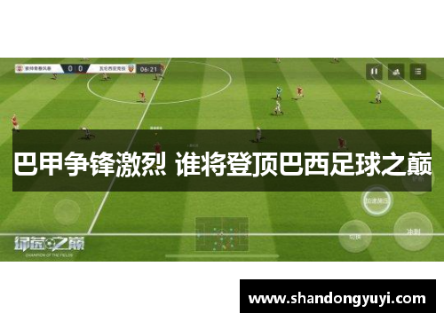 巴甲争锋激烈 谁将登顶巴西足球之巅